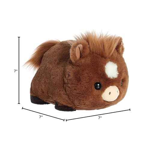 Aurora¢ç Adorable Spudsters¢â Hudson Horse¢â Stuffed Animal - Comforting Cuddles - Playful Companions - Brown 10 Inches