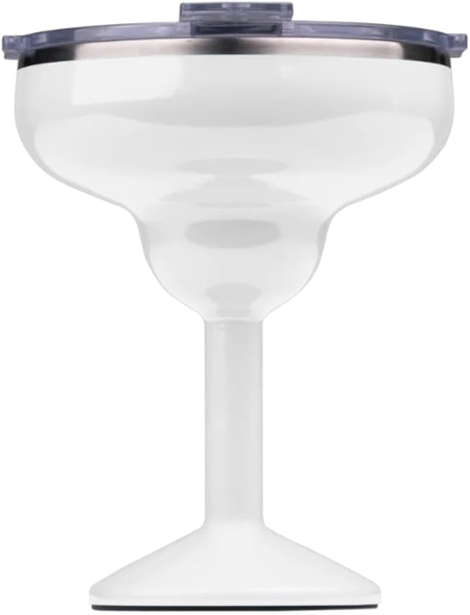 ORCA Rita | Temperature Insulated, Stainless Steel Margarita Glass, Lidded Tumbler for Cocktails, Wine & Cold Drinks — Pea...