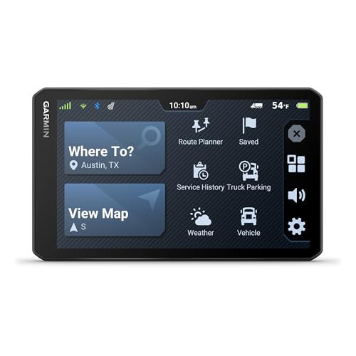 Garmin dezl OTR720, Large 7' GPS Navigator, Custom Truck Routing, Satellite Imagery, Wind Speed, Community-Shared Loading ...