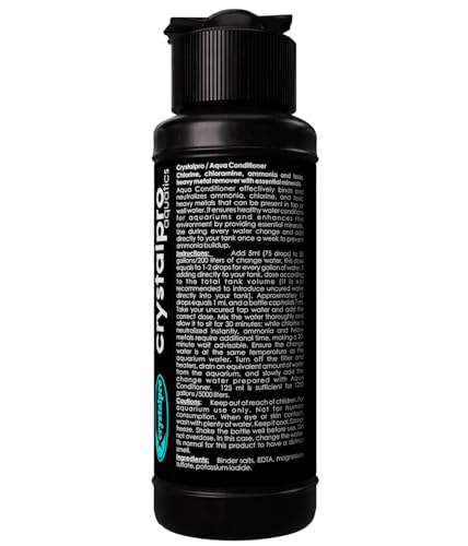 Crystalpro Aqua Conditioner - Treats 5000 Gallons - Aquarium Water Conditioner - Neutralizes Chlorine and Ammonia 16.9 Oz