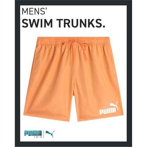 PUMA Men's Bathing Suit - Quick Dry Swimsuit Trunks with Mesh Compression Liner - 8" Inseam Swimwear (S-XL)