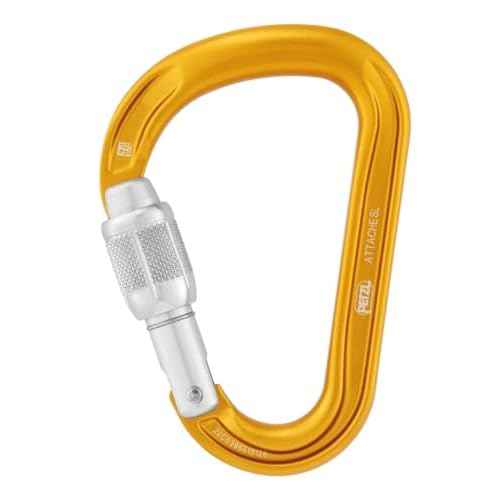 Petzl Verso Belay Device with Attache Screw-Lock Carabiner - Compact, Lightweight Belay Device, for One or Two Rope Strands While Climbing or Rappelling - Grey