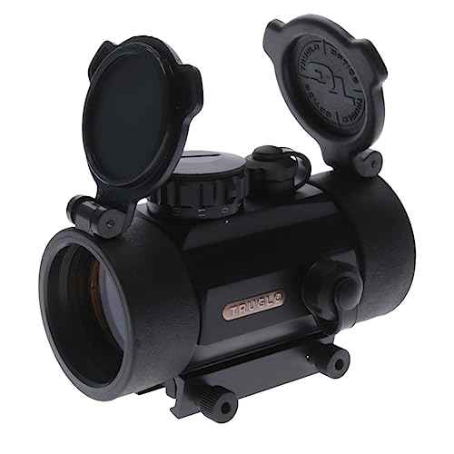 TRUGLO Traditional 1x40mm 5-MOA Hunting Durable Lightweight Waterproof Fogproof Shock Resistant Adjustable Aluminum Red-Dot Sight Flip-Up Lens Caps Included