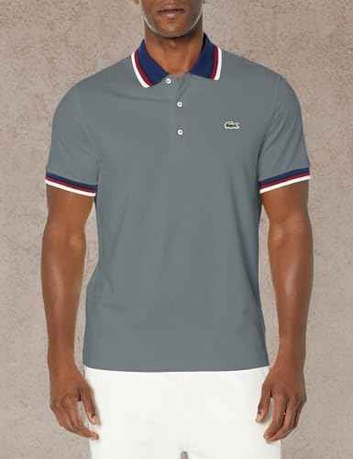 Lacoste Men's Regular Fit Stretch Mini Piqué Polo Shirt