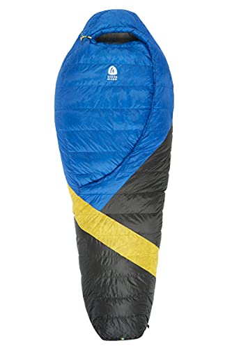 Sierra Designs Cloud 35 Degree DriDown Sleeping Bag Ultralight Zipperless Down Sleeping Bag for Backpacking and Camping