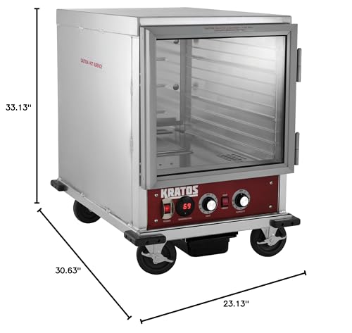 Kratos Half Size Undercounter Commercial Non-Insulated Holding and Proofing Cabinet, Holds 12 Full Size Sheet Pans, 120V, 1440W (28W-154)