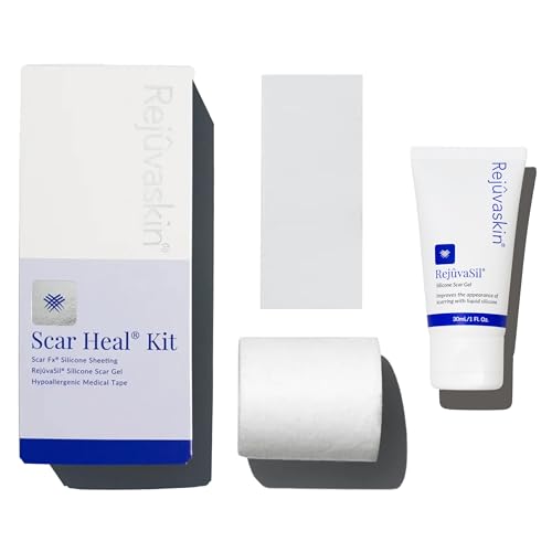 Rejuvaskin Scar Heal Kit for Small Scars, Soften, Flatten, Reduce and Recover, Silicone Sheeting, RejuvaSil Gel & Medical ...
