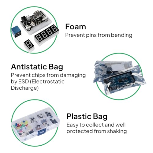 ELEGOO Mega R3 Project The Most Complete Ultimate Starter Kit with Tutorial Compatible with Arduino IDE