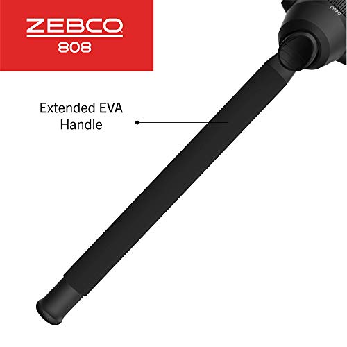 Zebco 808 Spincast Reel and Fishing Rod Combo, 7-Foot Durable Z-Glass Rod with Extended EVA Rod Handle, Quickset Anti-Reve...