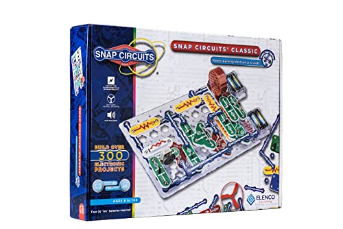 Snap Circuits Classic SC-300 Electronics Exploration Kit | Over 300 Projects | Full Color Manual Parts | STEM Educational ...