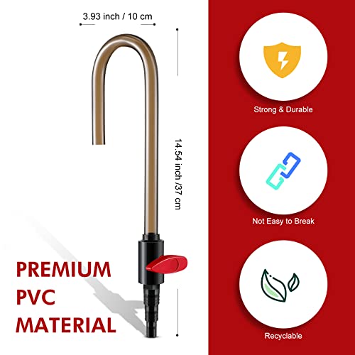Dreyoo Aquarium Fish Tank Hook Water Changer, with Flow Switch, Quickly and Efficiently Helps Fill Your Water, Aquarium Va...