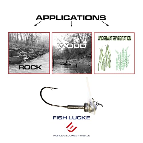 Luck E Strike Original Scrounger Jig Head - Creates Realistic Swimming Action to Soft Plastic Fishing Baits