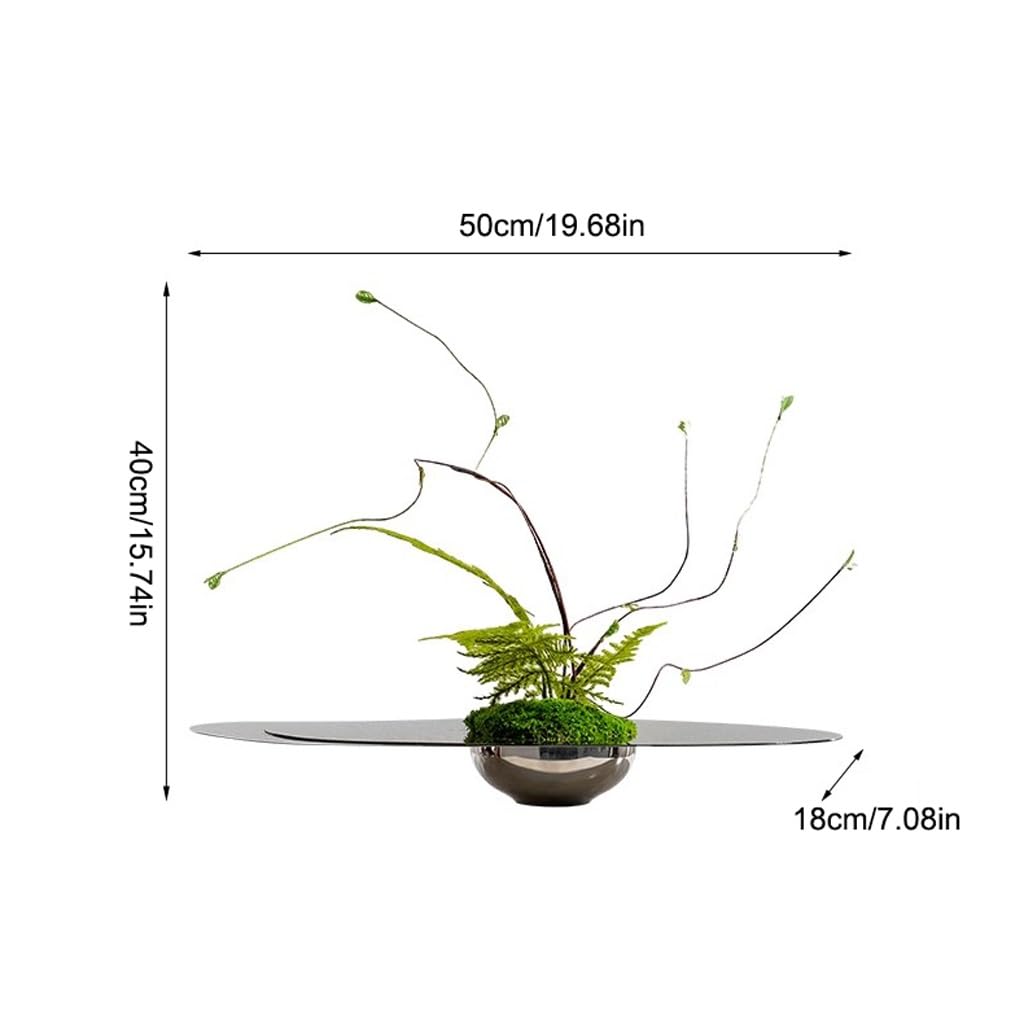 Light Luxury Hotel Living Room Table Floral Arrangement Stainless Steel Decoration Simulated Fake Plants