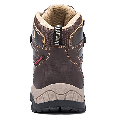 Brown Oak Womens Waterproof Lightweight Trekking Camping Backpacking Shoes Work Hiking Boots