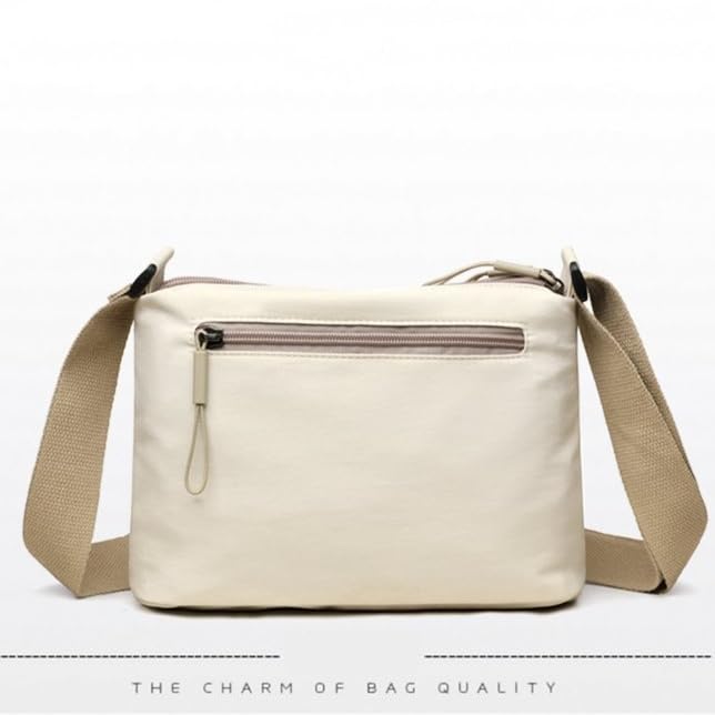 Crossbody Bags Shoulder Bag Nylon Simple with Zipper Lightweight Casual Simple 5Pocket Casual Messenger Hobo for Daily Travel