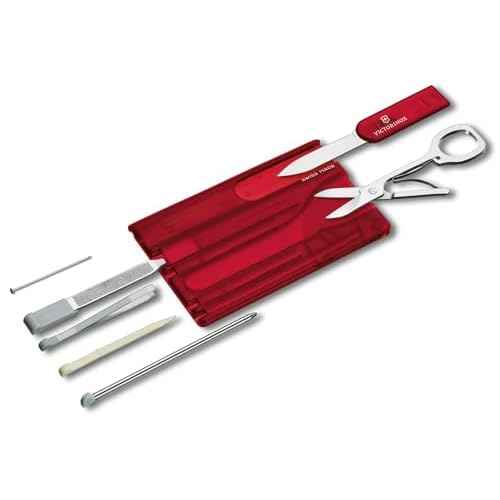 Victorinox Swiss Card Classic, Swiss Made Pocket Tool, Credit Card Size, 10 Functions, Pen, Scissors