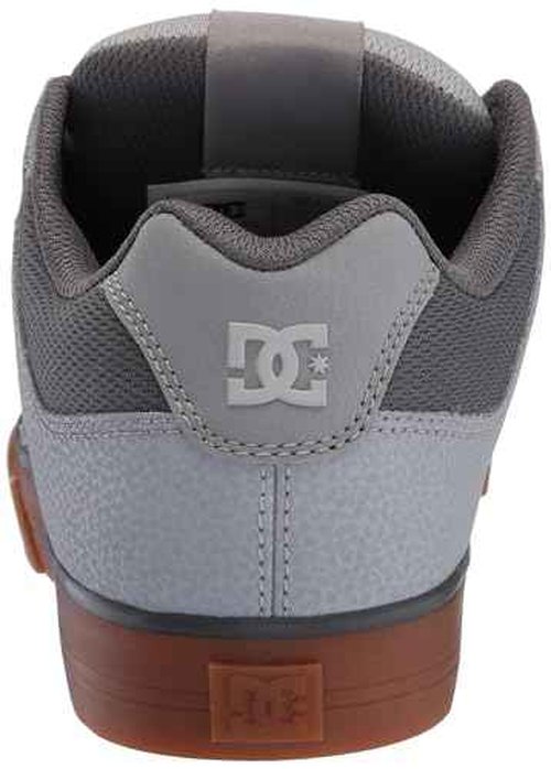 DC Men's Pure Casual Skate Shoe Carbon/Gum 9