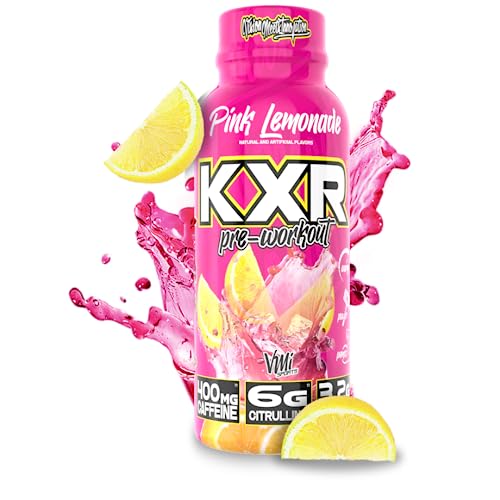 VMI Sports KXR High Stimulant Pre-Workout Energy Ready to Drink 400mg Caffeine, 6g Citrulline, 3.2g Beta-Alanine | Delicio...