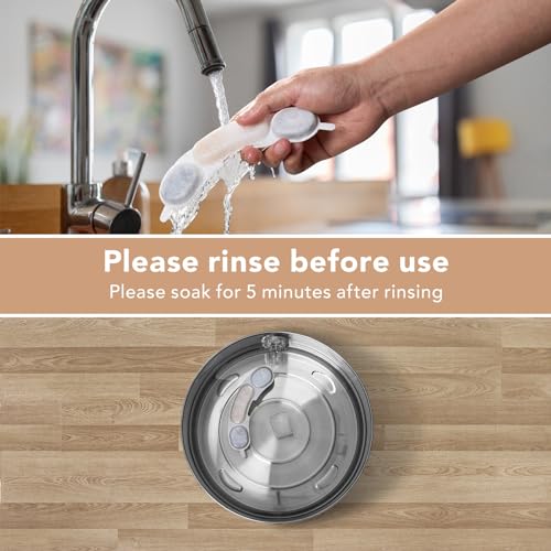 Smartoo Official 3 Packs Dog Water Filter Replacement and 3 Sponges for 7L/236oz/1.8Gal Stainless Steel Dog Water Fountain