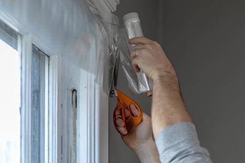 Duck MAX Strength Window Insulation Kit, Fits Patio Doors & Large Windows, Heavy Duty Indoor Shrink Film Insulator, Window...