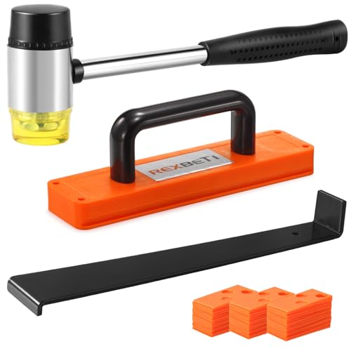 REXBETI Laminate Wood Flooring Installation Kit, LVP Installation Kit, Vinyl Flooring Tools - Tapping Block with Handle, P...