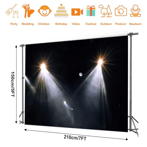 Photography Backdrop Photography Background Spotlights Stage from Various Direction for Photoshoot Portrait Photo Studio V...