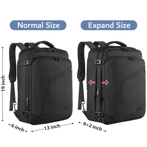 MATEIN Carry on Backpack, Extra Large Travel Backpack Expandable Airplane Approved Weekender Bag for Men and Women, Water ...