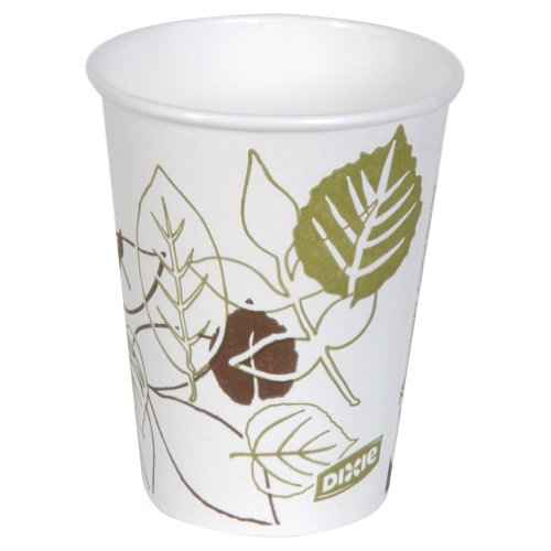 DIXIE 8OZ PAPER HOT CUPS BY GP PRO (GEORGIA-PACIFIC), FIT SMALL LIDS, PATHWAYS, 500 CUPS PER CASE