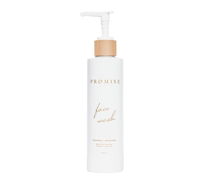 Promise Hydrating Face Wash, Pregnancy Skin Care, Gentle, Vitamin C and Probiotics, Green Tea, Non-Toxic, Vegan, 4oz Pump