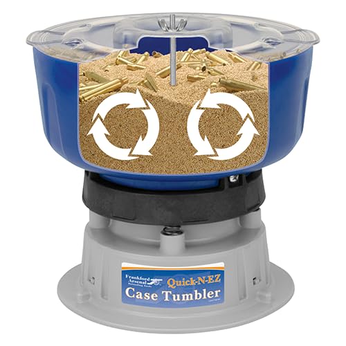 Frankford Arsenal Quick-N-EZ Case Tumbler and Media Separator for Brass Cleaning & Polishing, Ammo Reloading, Gunsmithing