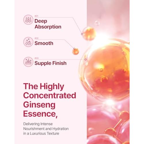 Donginbi Red Ginseng Daily Defense Essence - Firming & Skin Barrier Repair Serum for Dry Skin, Korean Red Ginseng Essence, Korean Skin Care Gifts for Women, 2.03 floz / 60ml