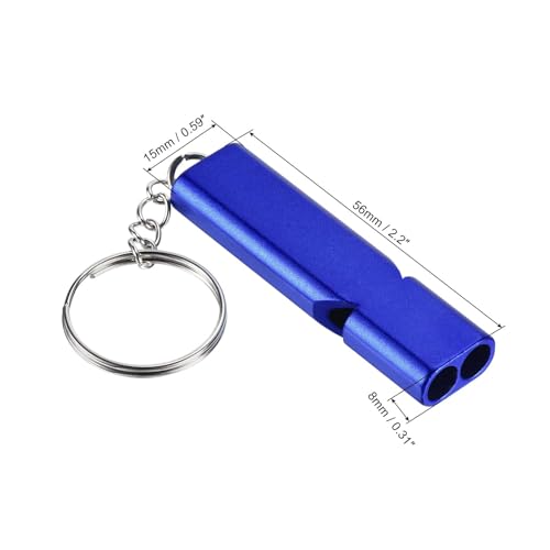 Emergency Survival Whistle with Keychain for Outdoor Rescue Signaling Loud