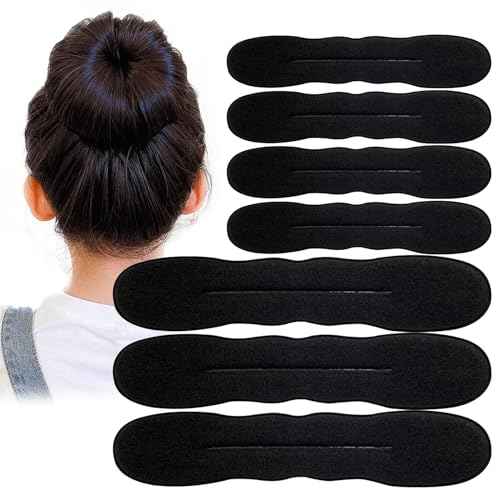 10PCS Hair Bun Maker for Women, Magic Snap Roll Sponge Curler Clips, Easy Donut Maker for Easy Bun Twister, Ballet Buns, French Twist, Updo's, Waves & more - Strong, Flexible, Reusable