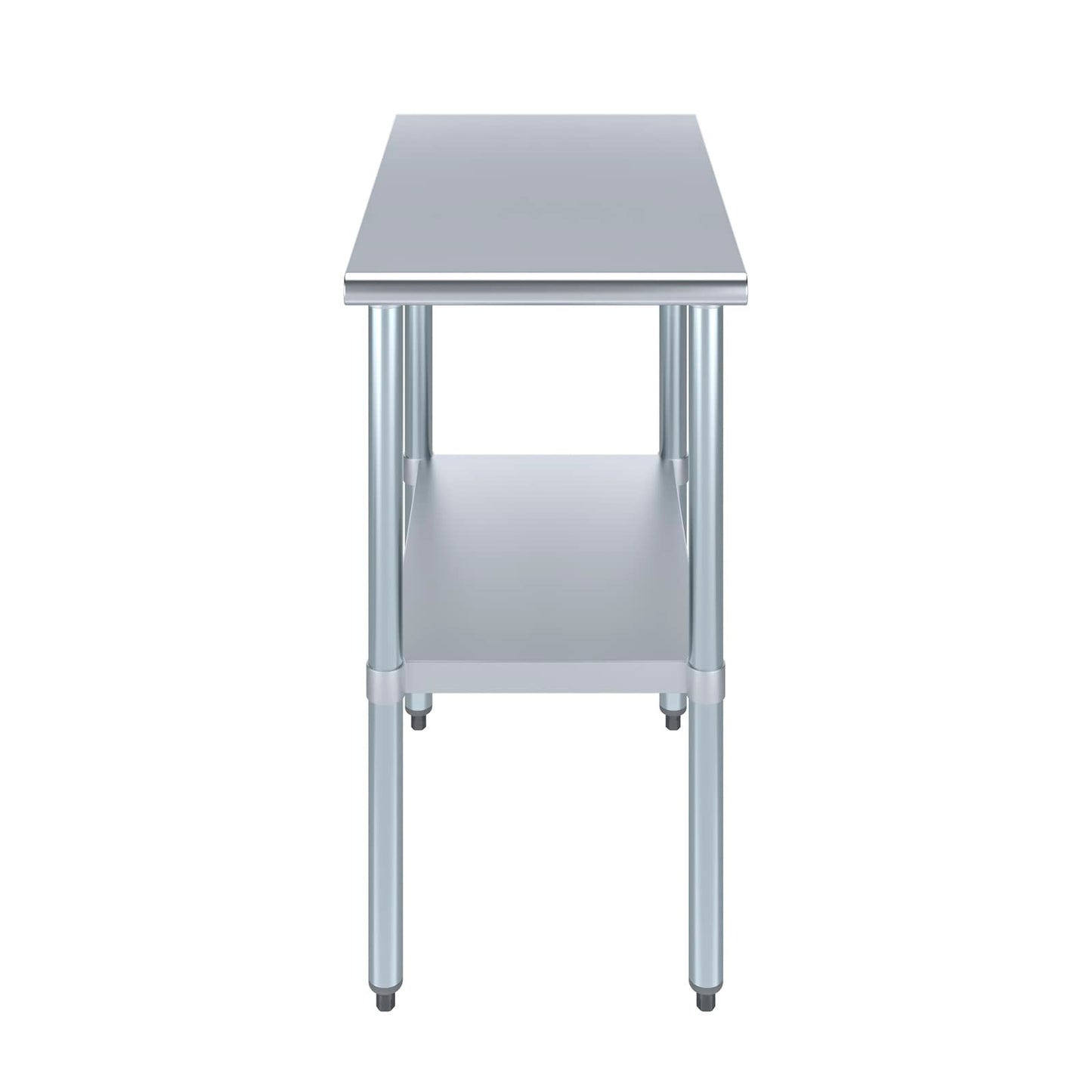 AmGood 30 in. x 18 in. Stainless Steel Work Table | Metal Kitchen Food Prep Table | NSF