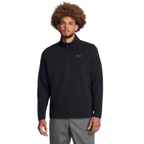 Under Armour Men's Specialist Quarter Zip, (002) Black / / Castlerock, XX-Large