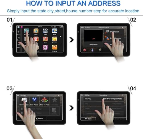 9" Truck GPS Navigator for Car RV – HD Touchscreen, Custom Truck Routing, Free Lifetime 2026 Maps (US/Canada/Mexico), Lane...
