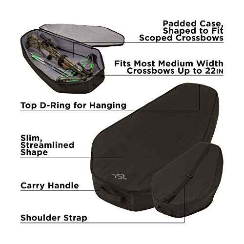 Allen Company Titan Cobra Single Standard Limb Scoped Crossbows Archery Case, Black