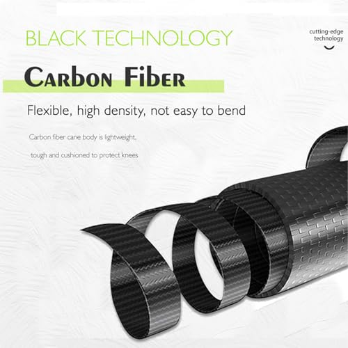OKHEALING High Strength Carbon Fiber Trekking Poles 1 Pair Foldable in 5 Sections, Lightweight and Sturdy, Suitable for Hi...