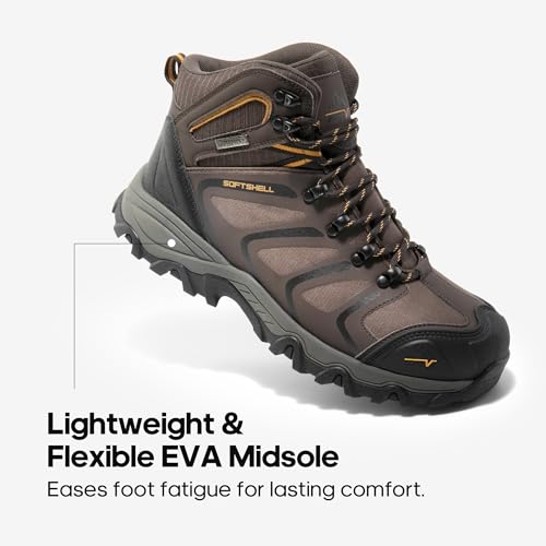 NORTIV 8 Men's Waterproof Steel Toe Work Boots