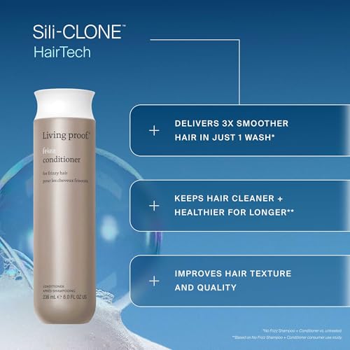 Living Proof No Frizz Conditioner, Smoothing Conditioner for Women, Controls Frizz, and Softens Hair for All Hair Types