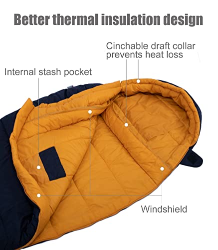 iClimb 3M Thinsulate Insulation Mummy Sleeping Bag with Compression Sack Ultralight Compact Warm Washable for Adults Indoo...