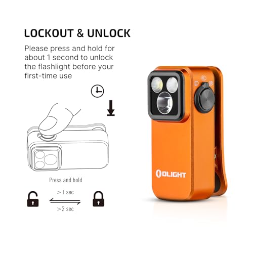 OLIGHT Oclip Pro EDC Flashlight Clip-on Light, Rechargeable 500 Lumens with Three Lighting Solutions Type-C Charging, Magn...