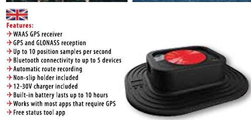 Dual Electronics XGPS160 Multipurpose Universal 5 Device Bluetooth GPS Receiver with Wide Area Augmentation System and Por...