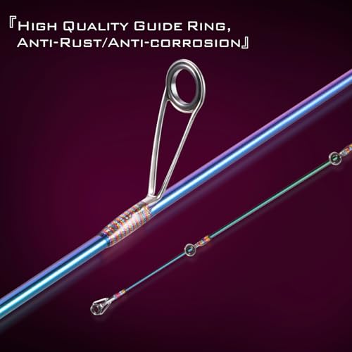 Sougayilang Spinning Fishing Rod and Reel Combo, 2-Piece 5-Foot 6-Inch Ultralight Graphite Rod, Ultra Smooth Aluminum Spin...