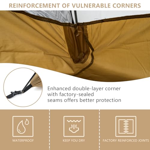 BISINNA Backpacking Tent 2 Person Lightweight Camping Tent Waterproof 3 Season with Aluminum Pole for Outdoor Mountaineeri...