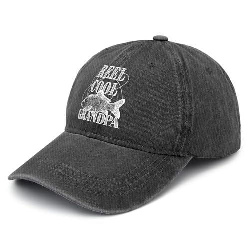 Mens Vintage Washed Fishing Hat Distressed Cotton Baseball Cap Outdoor Sun Protection Dad Hat
