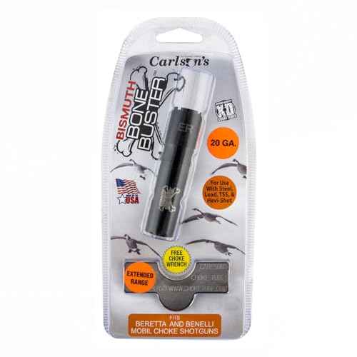 Carlsons Choke Tubes 20 Gauge for Beretta Benelli Mobil | Blued Steel | Bismuth Bone Buster Choke Tube | Made in USA