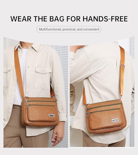 Portable Crossbody Sling Bag for Men Women, Classic Shoulder Backpack Chest Daypack Satchel for Hiking Travel