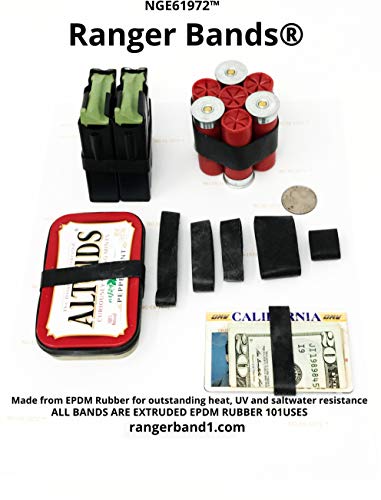 Ranger Bands® 24 X Mix Made of EPDM Rubber for Survival Gear, Emergency Tinder and Strapping Gear Made in the USA Tactical...