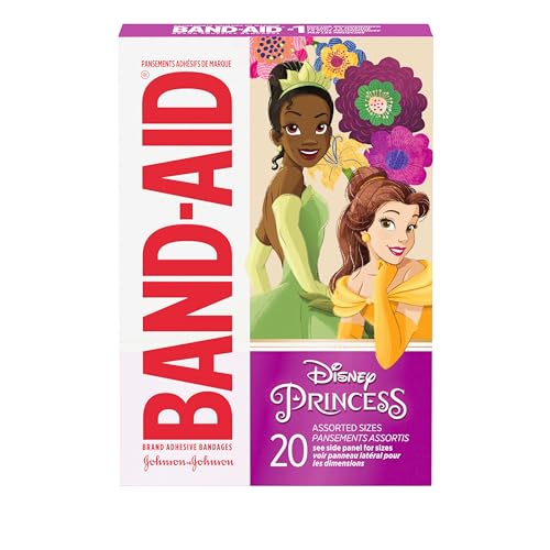 Band-Aid Brand Adhesive Bandages for Minor Cuts & Scrapes, Wound Care Featuring Disney Princess Characters, Fun Bandages f...